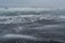 Majestic seacoast with wavy sea and cliffs, vik dyrholaey, reynisfjara beach, iceland