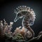 A Majestic Seahorse Swimming Through the Depths, generative ai