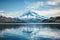 Majestic Snow-Capped Mountain Reflection on Tranquil Lake