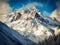 Majestic Snow-Covered Mountain Peaks - AI Generated Image