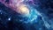 Majestic spiral galaxy amidst star-studded cosmic clouds