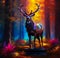 A majestic stag generative ai