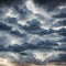 majestic stormy and windy clouds in the sky