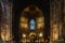 Majestic Strasbourg cathedral interior, golden decor