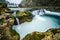 Majestic Strbacki buk waterfall on river Una in Bosnia