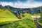 Majestic summer view of Foss a Sidu Waterfall. Splendid morning landscape  of Iceland, Europe. Beautiful outdoor scene of counrysi