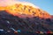 Majestic sunset on Aconcagua National Park