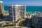 Majestic Towers Condominium Bal Harbour Miami aerial drone photo