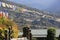 Majestic Trongsa Dzong Framed By Prayer Flags, Bhutan