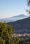 The majestic Vesuvius envelops the morning mist. Sorrento,