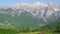 Majestic view of the Accursed Mountains near Theth village, Albania