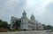 Majestic view of the Lalitha Mahal Palace Hotel in Mysore