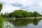 Majestic view of nature found in finsbury Park, reflection of trees on the surface of the water