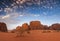 Majestic views of the Wadi Rum desert.