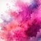 Majestic watercolor background with floral explosions in pink and crimson