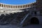 Majestic and well preserved Roman theatre in ancient city Aspendos, Turkey - inside view