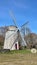 Majestic windmill in a lush green grassy field in Jamestown