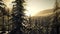 Majestic winter landscape glowing by sunlight 9