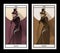 Major Arcana Tarot Cards. Death. Woman dressed in veils and ancient widow clothes carrying a sickle and a sprig of flowers in one