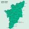 Major Cities in Indian State Tamilnadu Pinned in the Tamilnadu Map