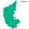 Major Cities in Karnataka Pinned in the Karnataka Map