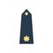 Major Lieutenant Commander rank insignia isolated