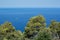 Majorca coast horizon view