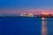 Majorca port with night glowing light in cruise