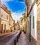 Majorca, street in the mediterranean town Felanitx