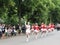 Majorettes in the marching parade contest during National championship of Czech Republic
