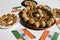 Makar Sankranti festival special sweets made of Jaggery and sesame seeds,peanuts,amaranth seeds, puffed rice. Uttarayan food Til