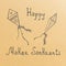 Makar Sankranti grunge rubber stamp on white background