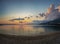 Makarska sunset beach