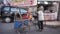 Makassar, Indonesia. August 4, 2019: Pedicab, one of the traditional transportation in Indonesia. Especially in Makassar City.