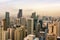 Makati, Metro Manila, Philippines - Buildings of Makati`s Central Business District during a hazy late afternoon.