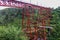 Makatote Viaduct in New Zealand in Summer