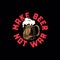 MAKE BEER NOT WAR WOODEN BEER COLOR BLACK