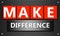 Make difference concept on mesh hexagon background