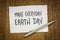 Make everyday earth day inspirational note