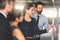 They make good business ideas great. young businesspeople discussing ideas on a whiteboard during a meeting in an office