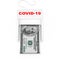 Make Money with COVID-19 Concept. Money Maker COVID-19 Machine with Dollars Banknote. 3d Rendering