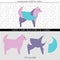 Make a puppy out of paper or other material and paste on it a clipping with a pattern.