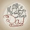 Make today your day. Decorative card with hand-drawn lettering. Typographic design poster in vector.