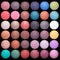 Make-up colorful eyeshadow palettes