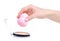 Make up sponge puff in hand powder