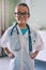 They make us proud parents every day. an adorable little girl dressed as a doctor.