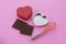 Make Valentines\' chocolate