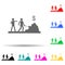 make work multi color style icon. Simple glyph, flat vector of conversation and friendship icons for ui and ux, website or mobile