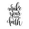 Make your own path black and white hand lettering