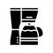 maker coffee electronic device glyph icon vector illustration